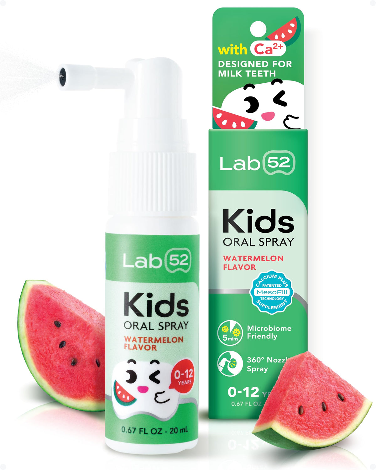 LAB52 Kids Oral Spray bottle with Xylitol Watermelon flavor