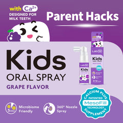 Close-up of LAB52 Kids Oral Spray 20 mL nozzle