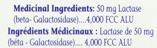 Lactose enzyme chewables for dairy-containing foods