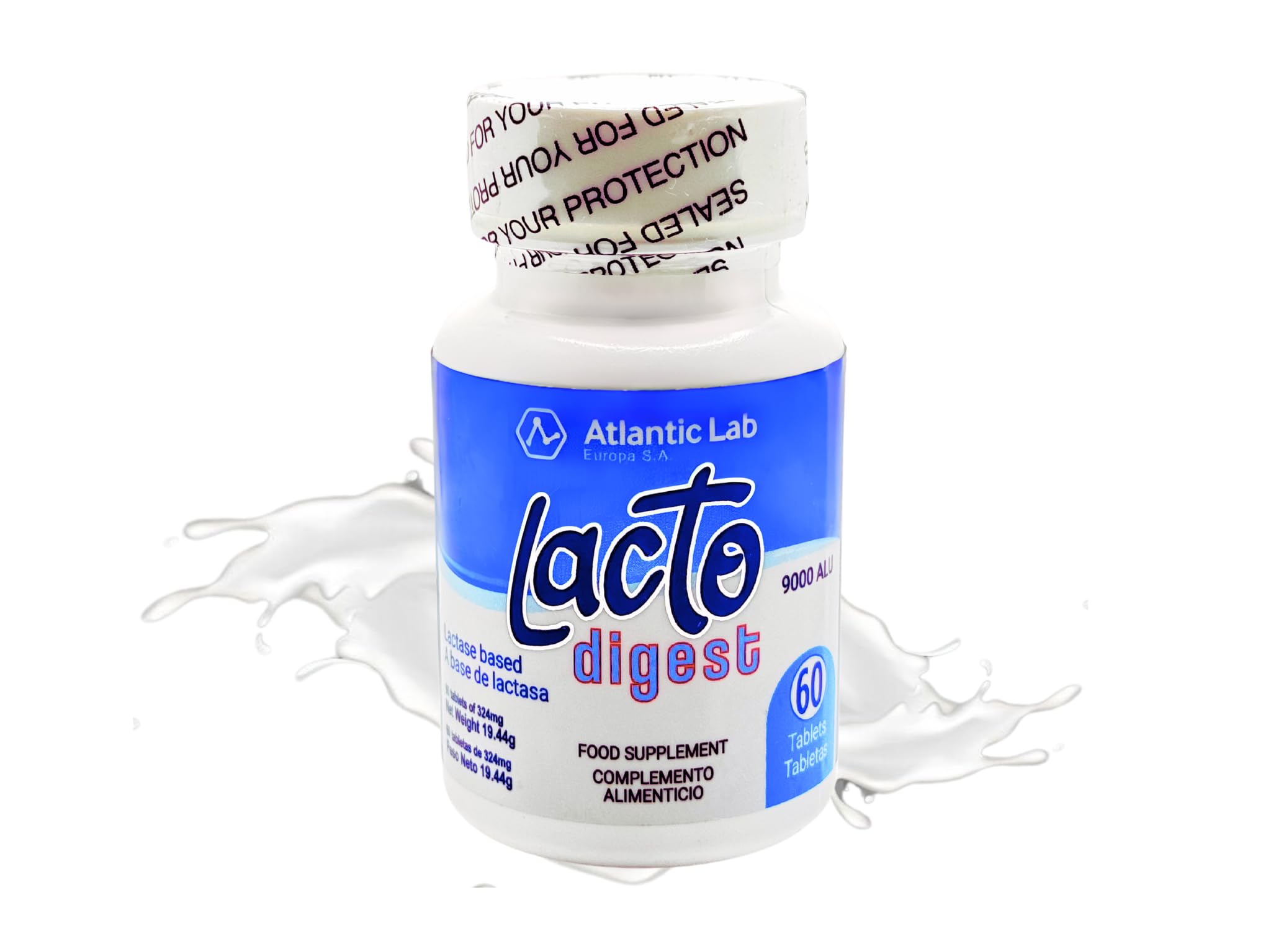 LactoDigest bottle with 60 capsules