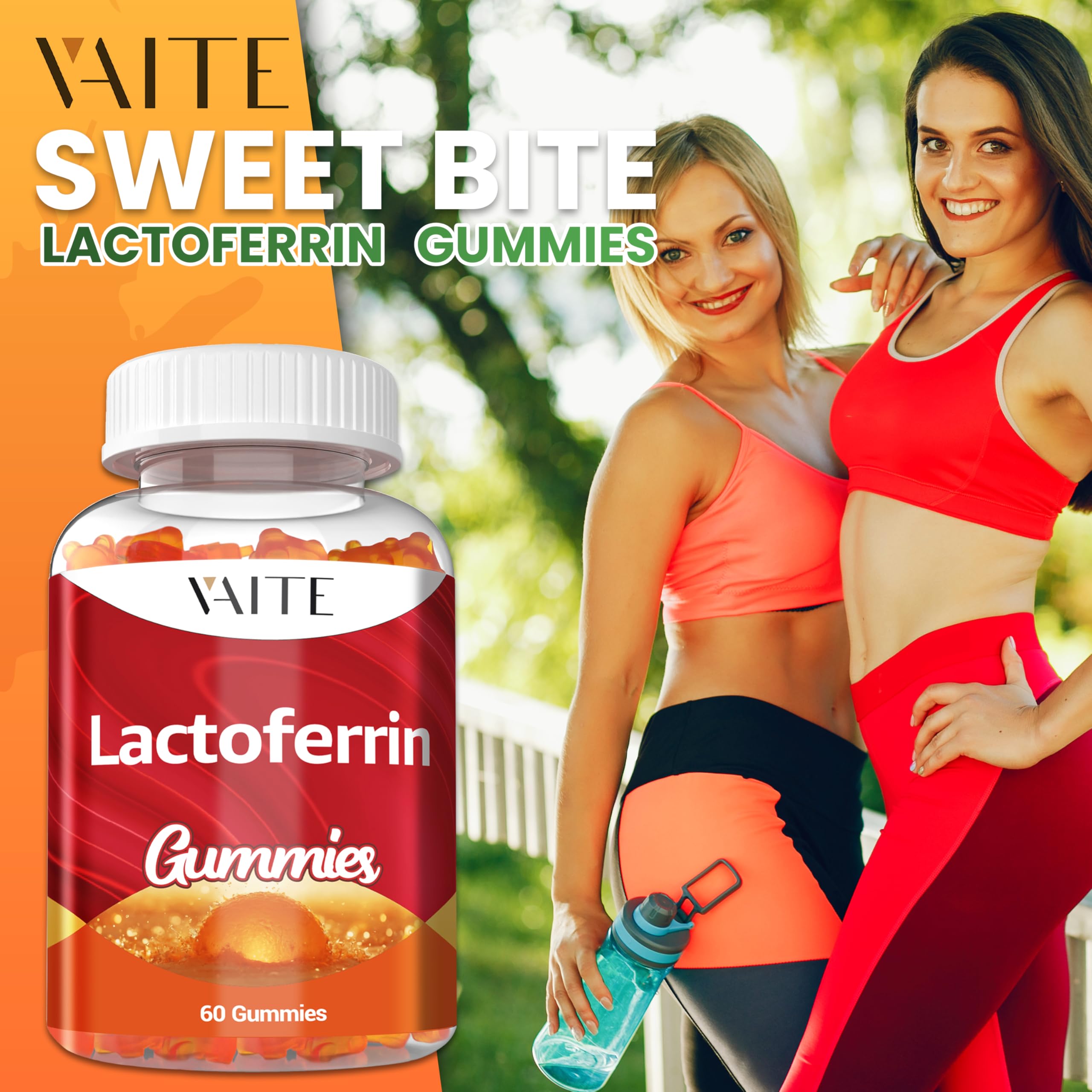 Lifestyle shot highlighting gluten-free, soy-free, sugar-free features