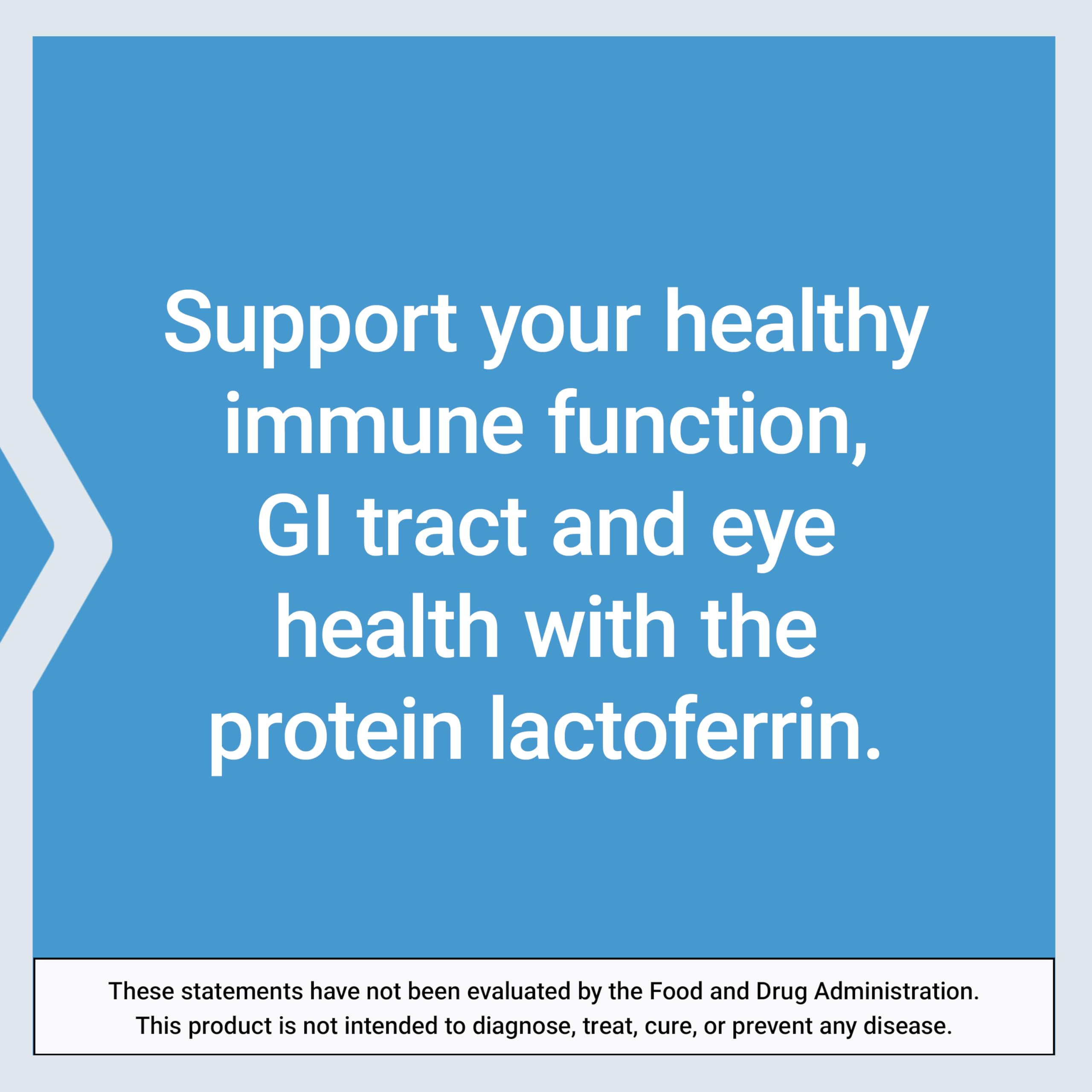 Gluten-free label for Lactoferrin Caps