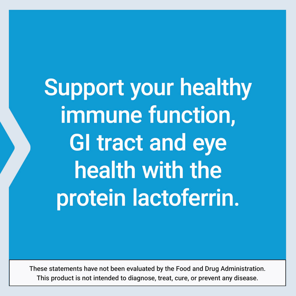 Gluten-free label for Lactoferrin Caps