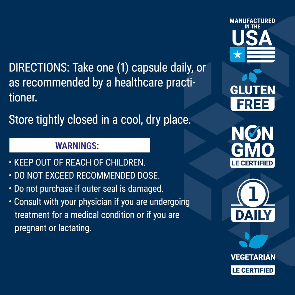 Non-GMO certification label for Lactoferrin Caps
