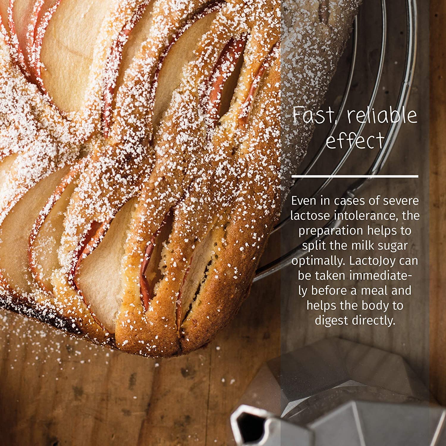 Fast-acting lactase enzyme for dairy digestion