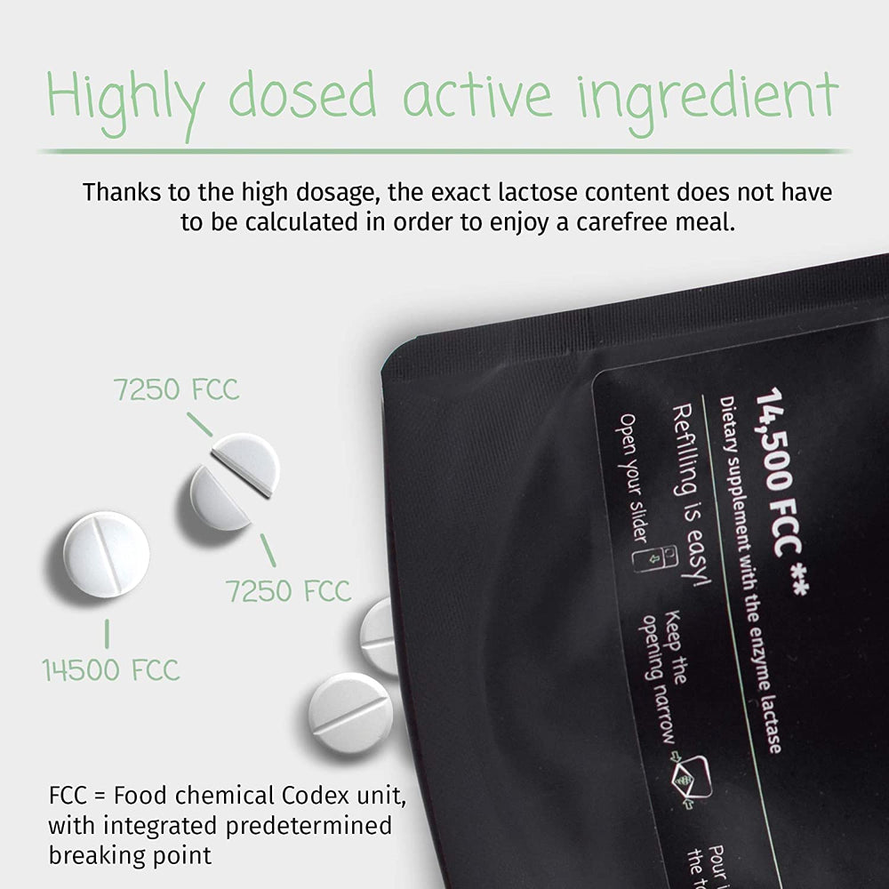 Natural vegan lactase enzyme ingredients