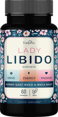 Lady Libido supplement bottle with label