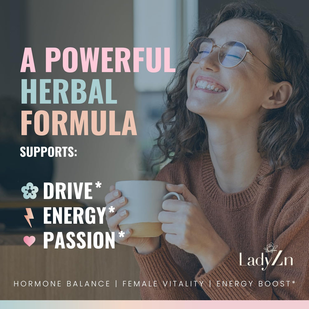 Herbal ingredients: Horny Goat Weed and Maca Root