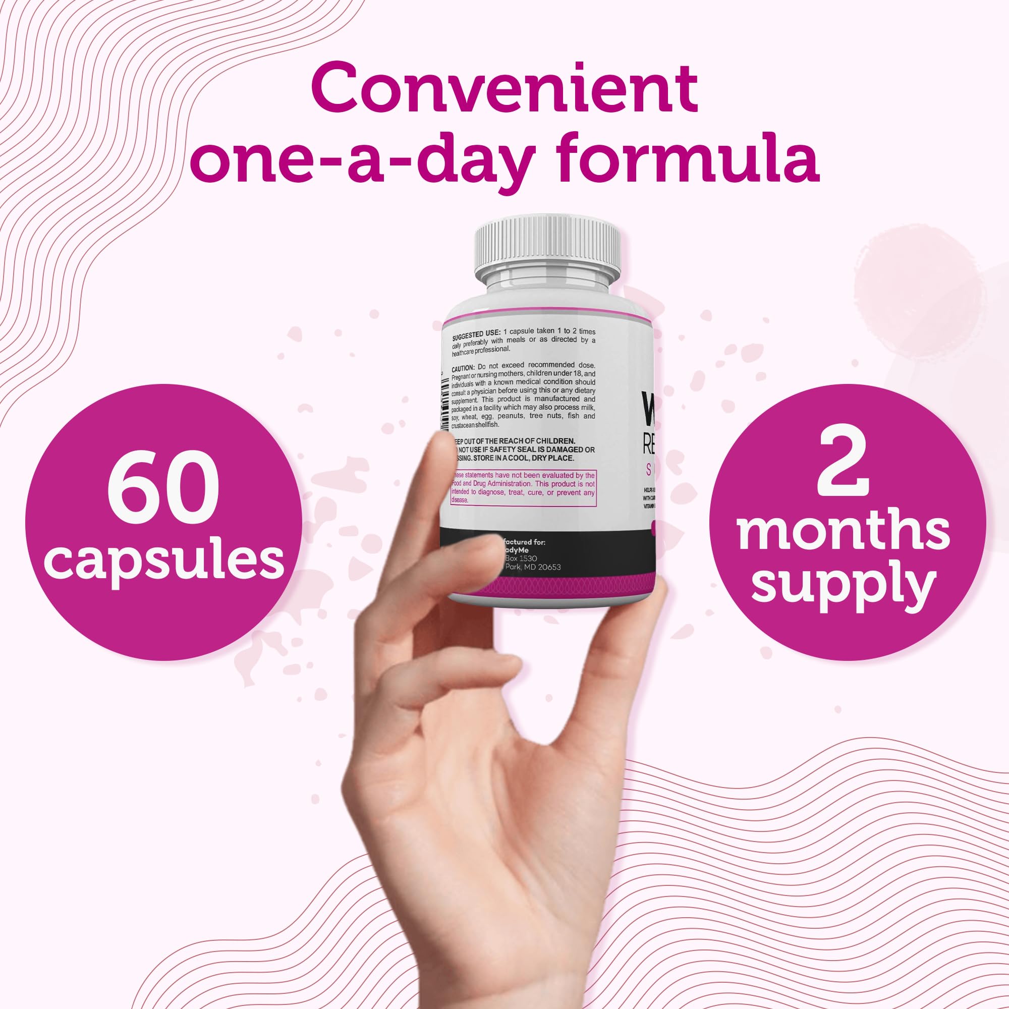 Lifestyle scene featuring LadyMe Water Retention Pills