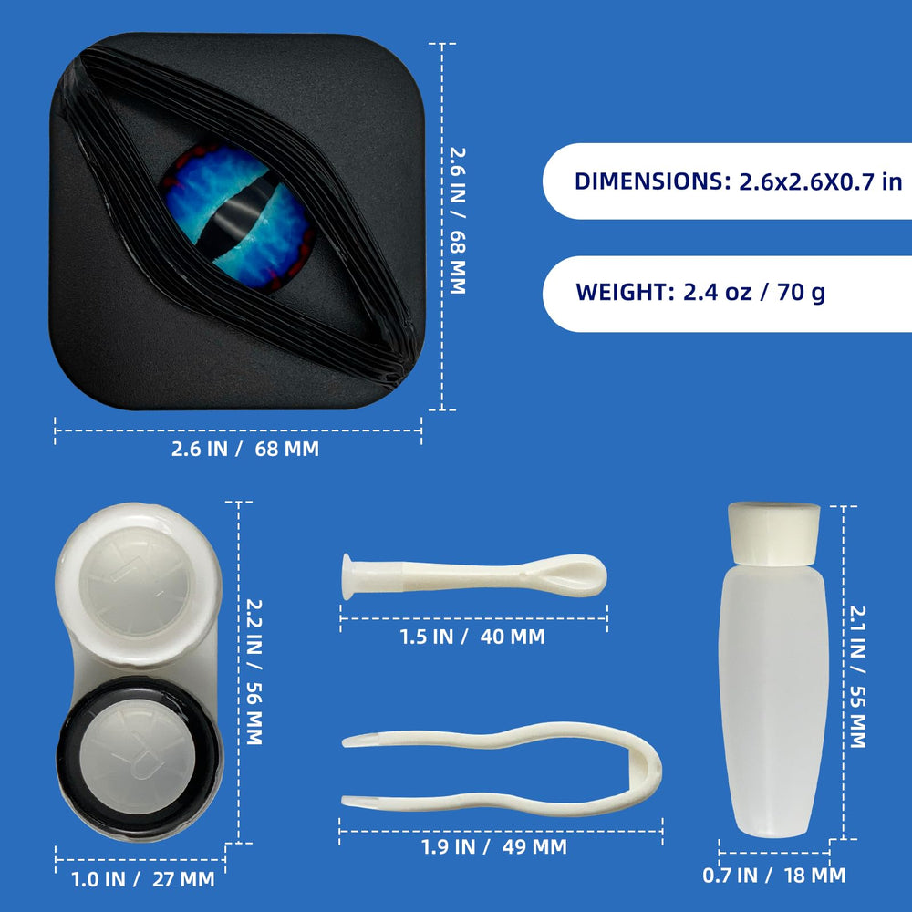 Leakproof dual-seal lid design on gothic black contact lens case