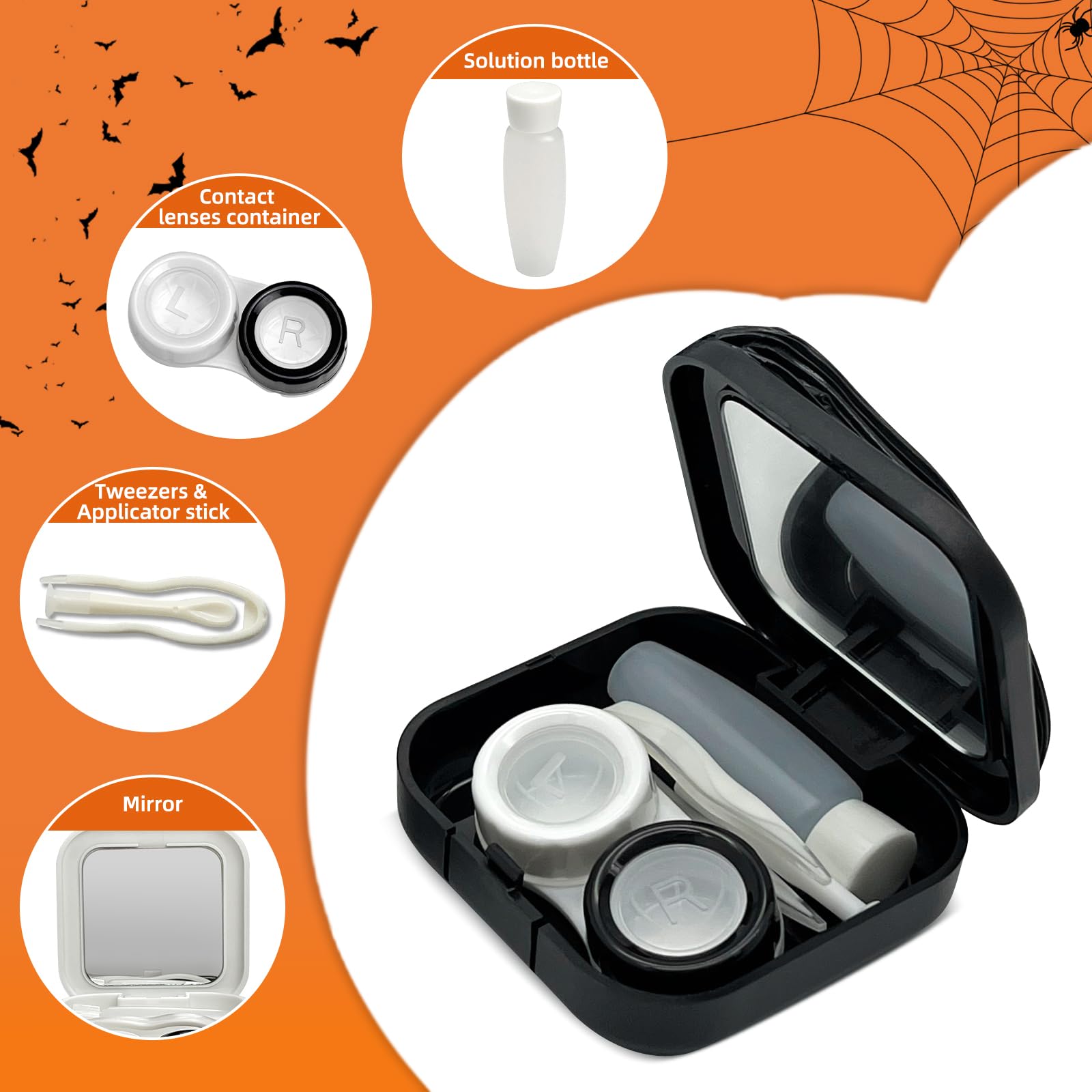Case interior showing smooth eye-safe surface for lenses
