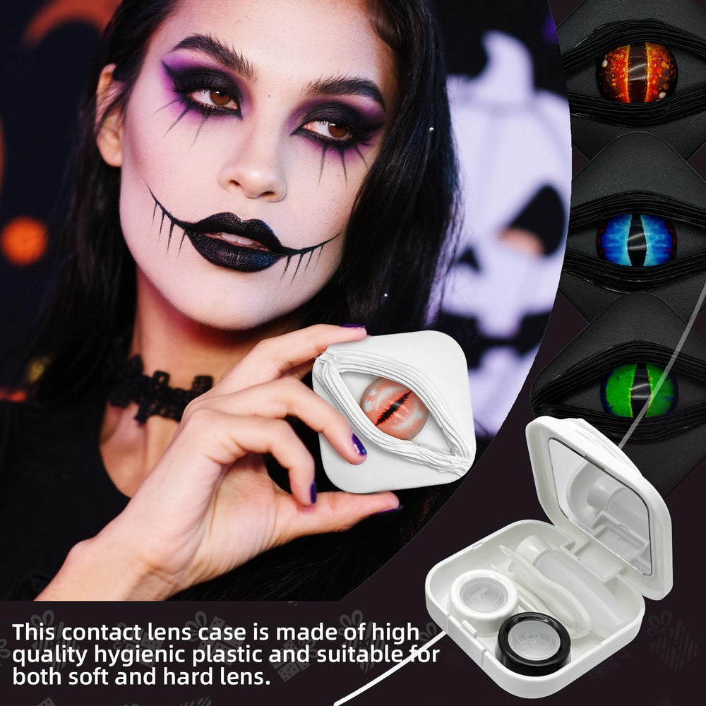 Compact, durable hard shell interior with mirrored lid and space