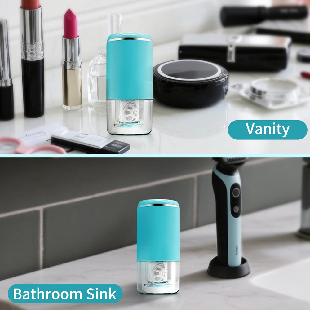 Portable travel-compact LADYPONYCSC contact lens cleaner