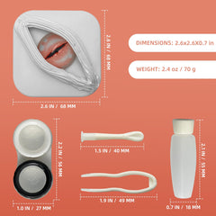 Interior view of LADYPONYSSC dragon-eye Halloween case with compartments