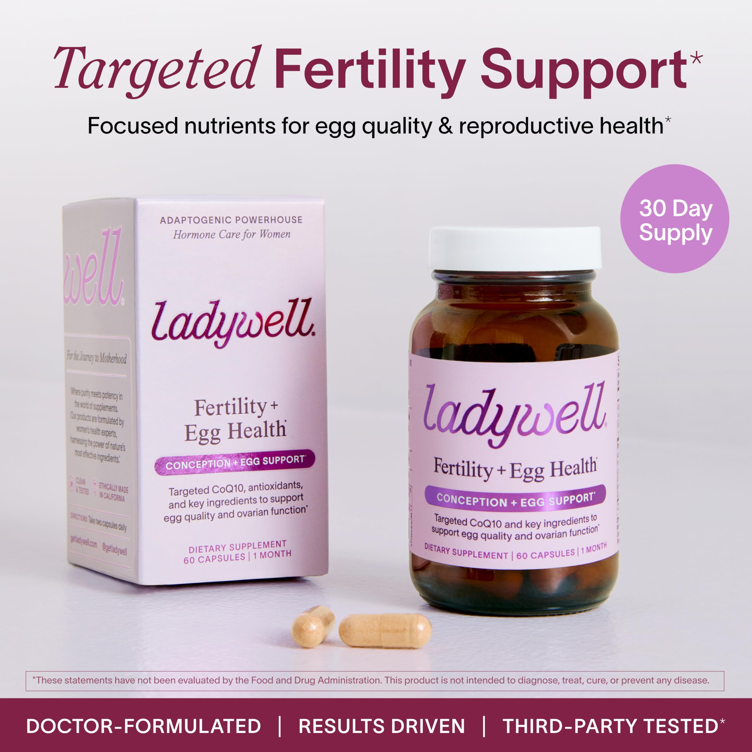 Ovarian health and fertility support concept