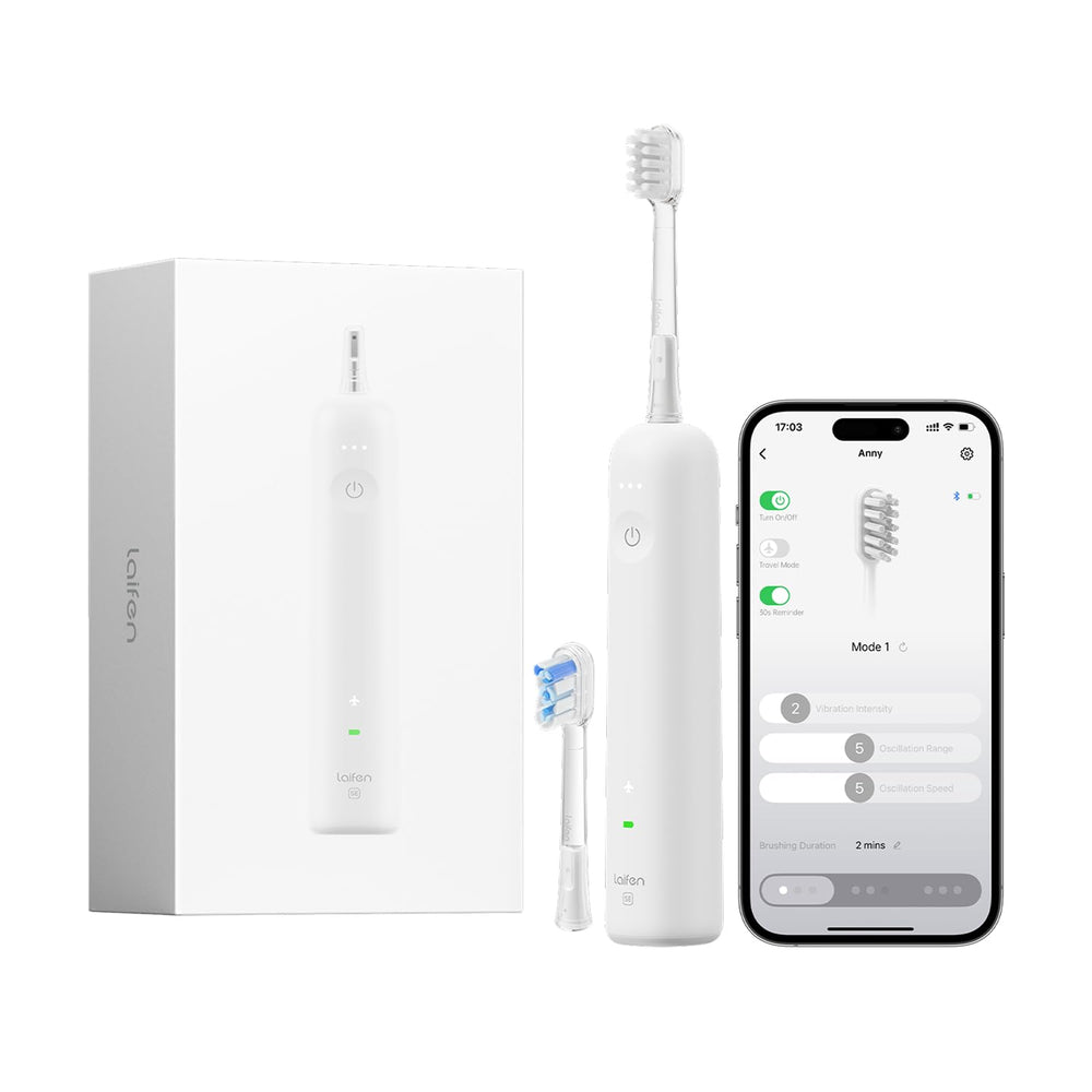 Laifen Wave Special Electric Toothbrush Matte White front view