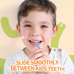 Yellow Lakeyface biodegradable kids flossers