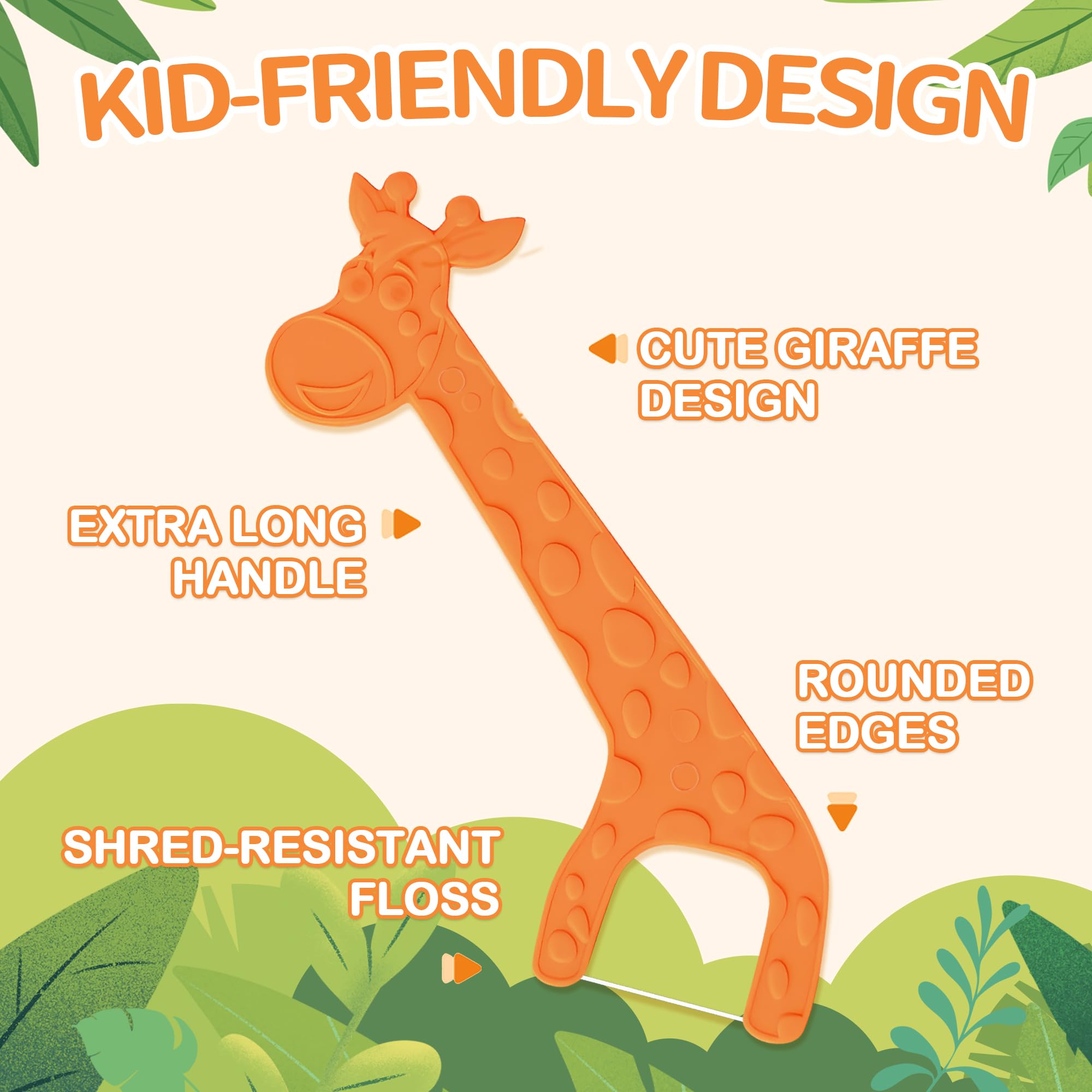 Blue Lakeyface biodegradable kids flossers