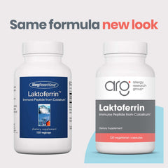 Bovine colostrum lactoferrin capsule product shot