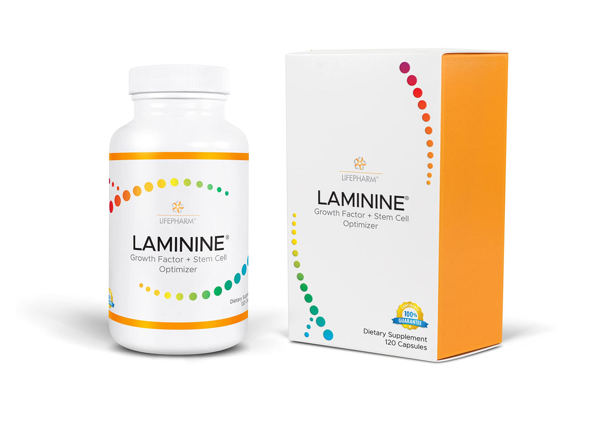 LifePharm LAMININE bottle on a clean white background