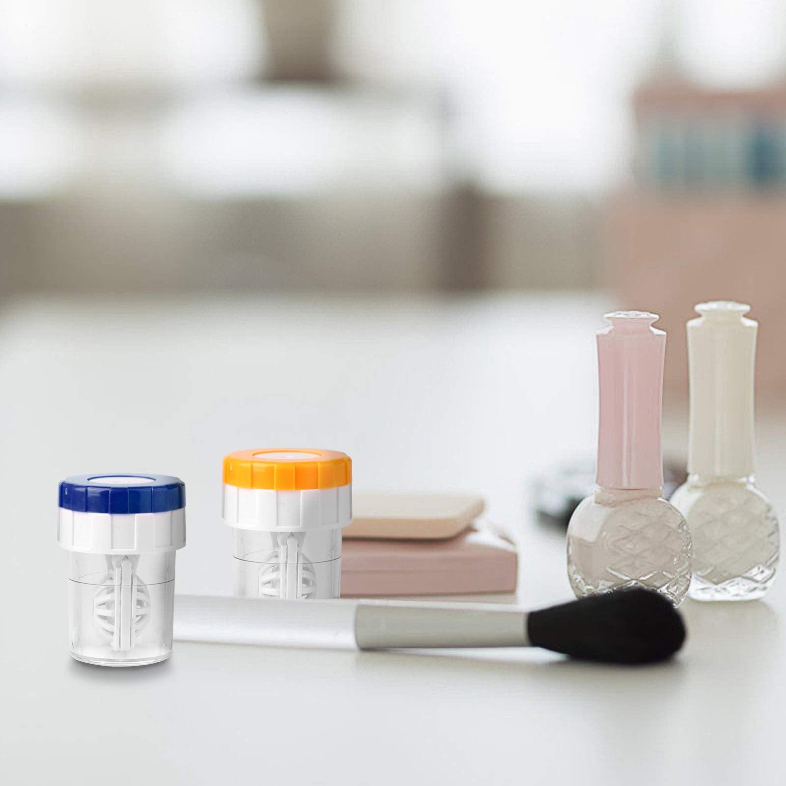 Plastic lens cleaner pieces for contact lenses
