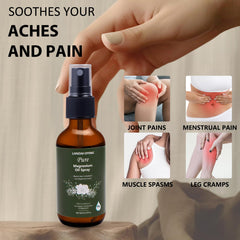 Close-up of magnesium oil spray nozzle