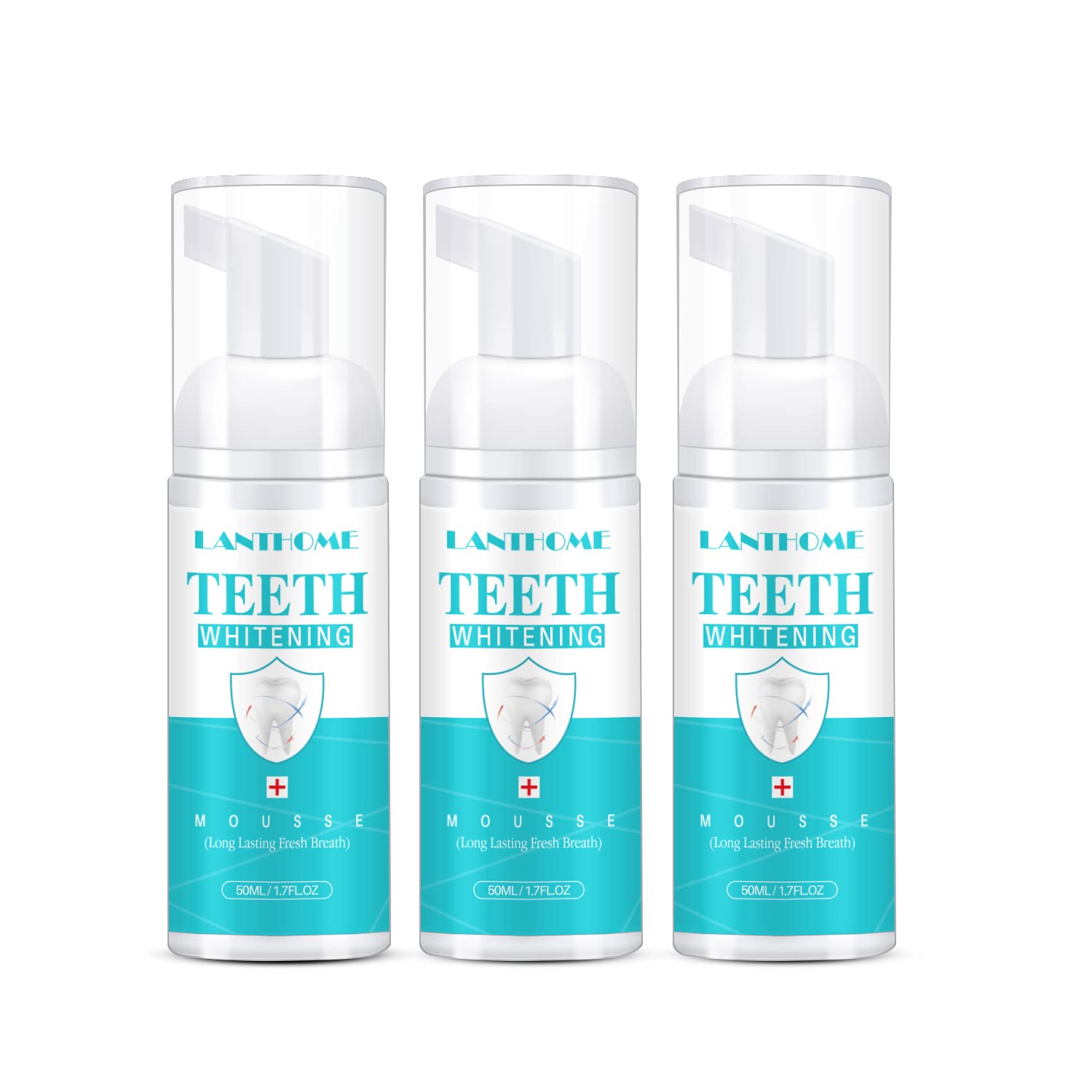 LANTHOME Teeth Whitening Foam bottle set (3 pieces)