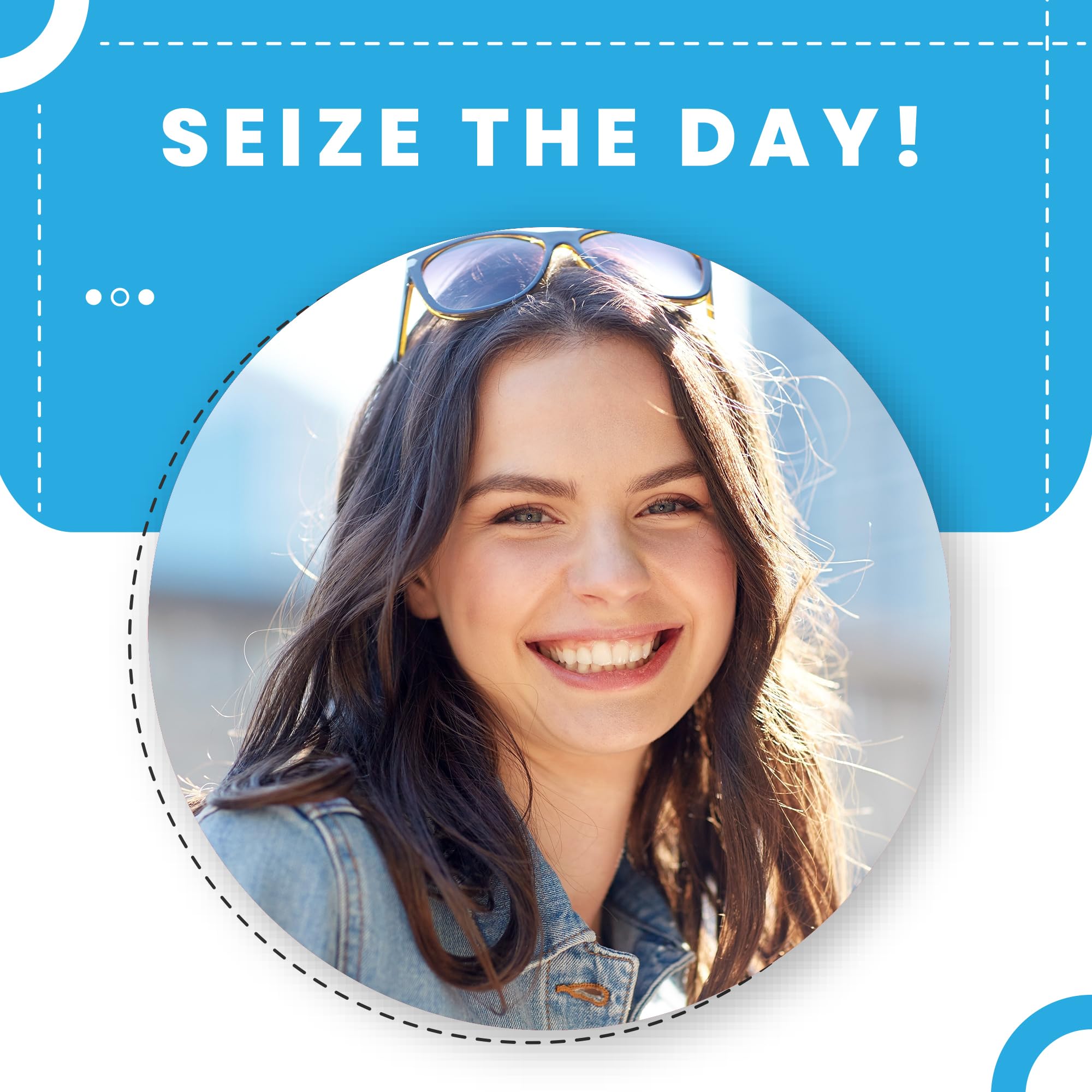 Lifestyle image showing use for focus and energy