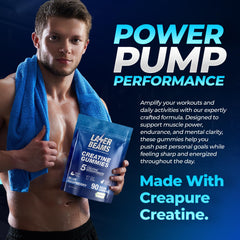 Gummy texture close up with Creapure label