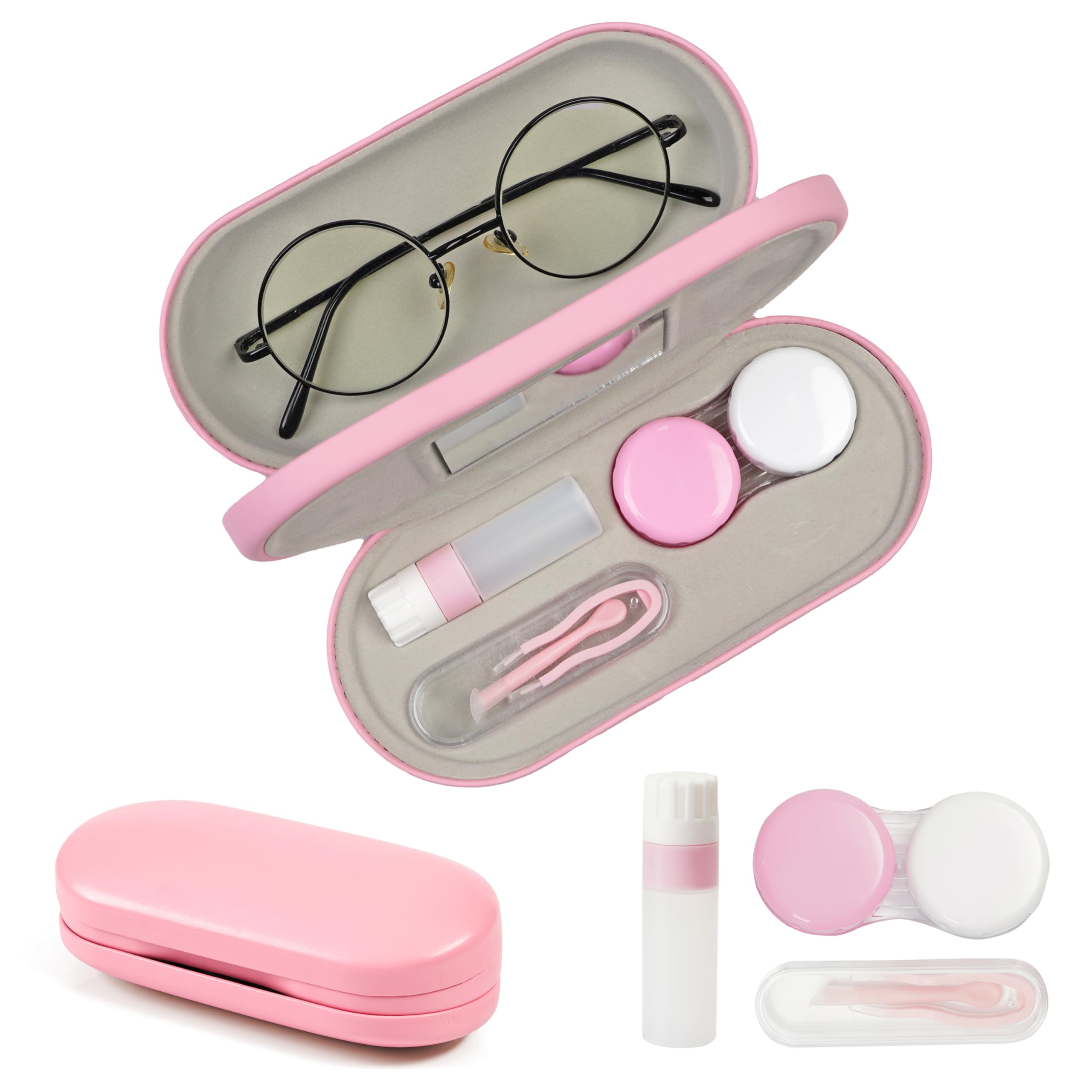 Exterior of Lasiyanor 2-in-1 eyeglass case showing durable design