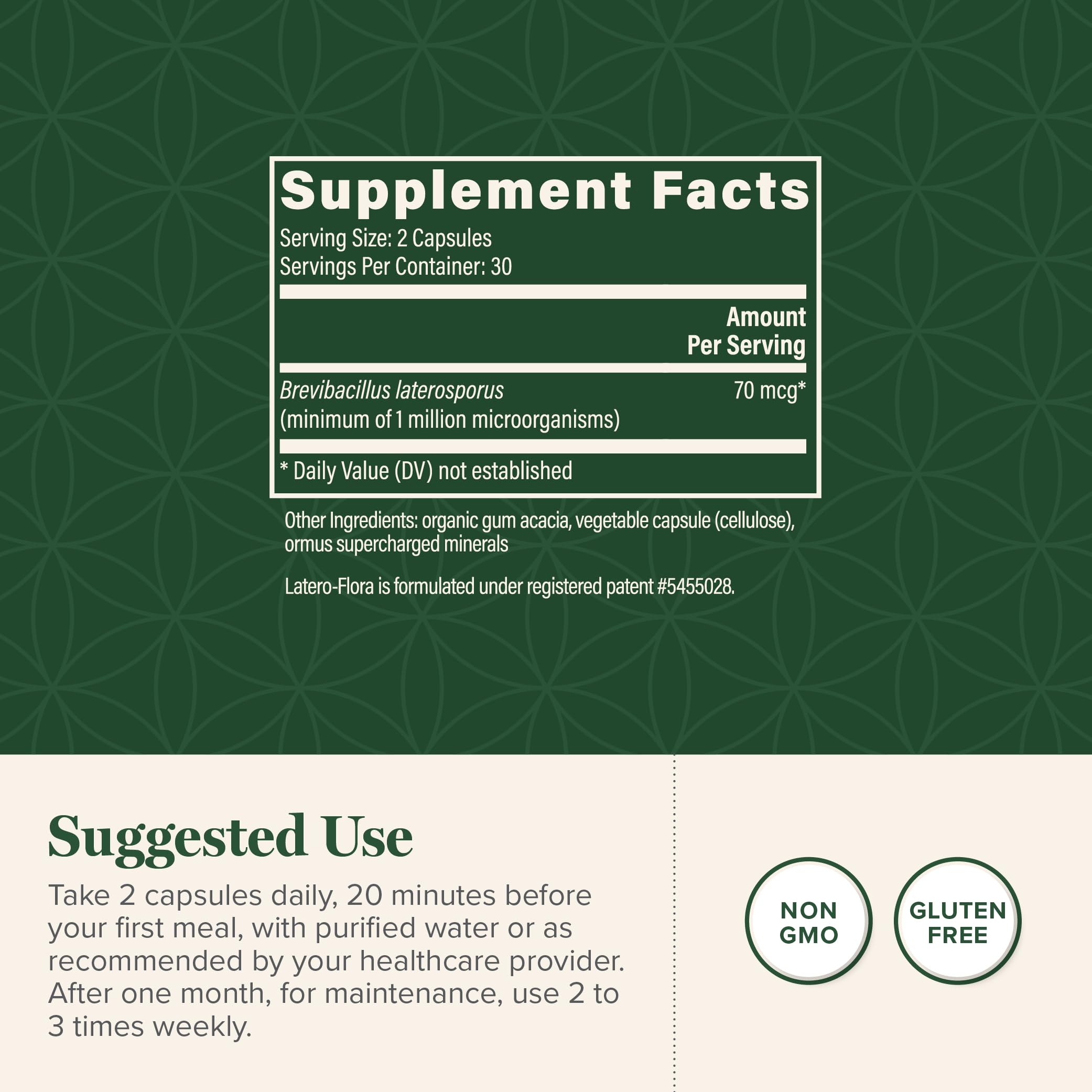 Capsules of Latero-Flora Probiotic 60 Count