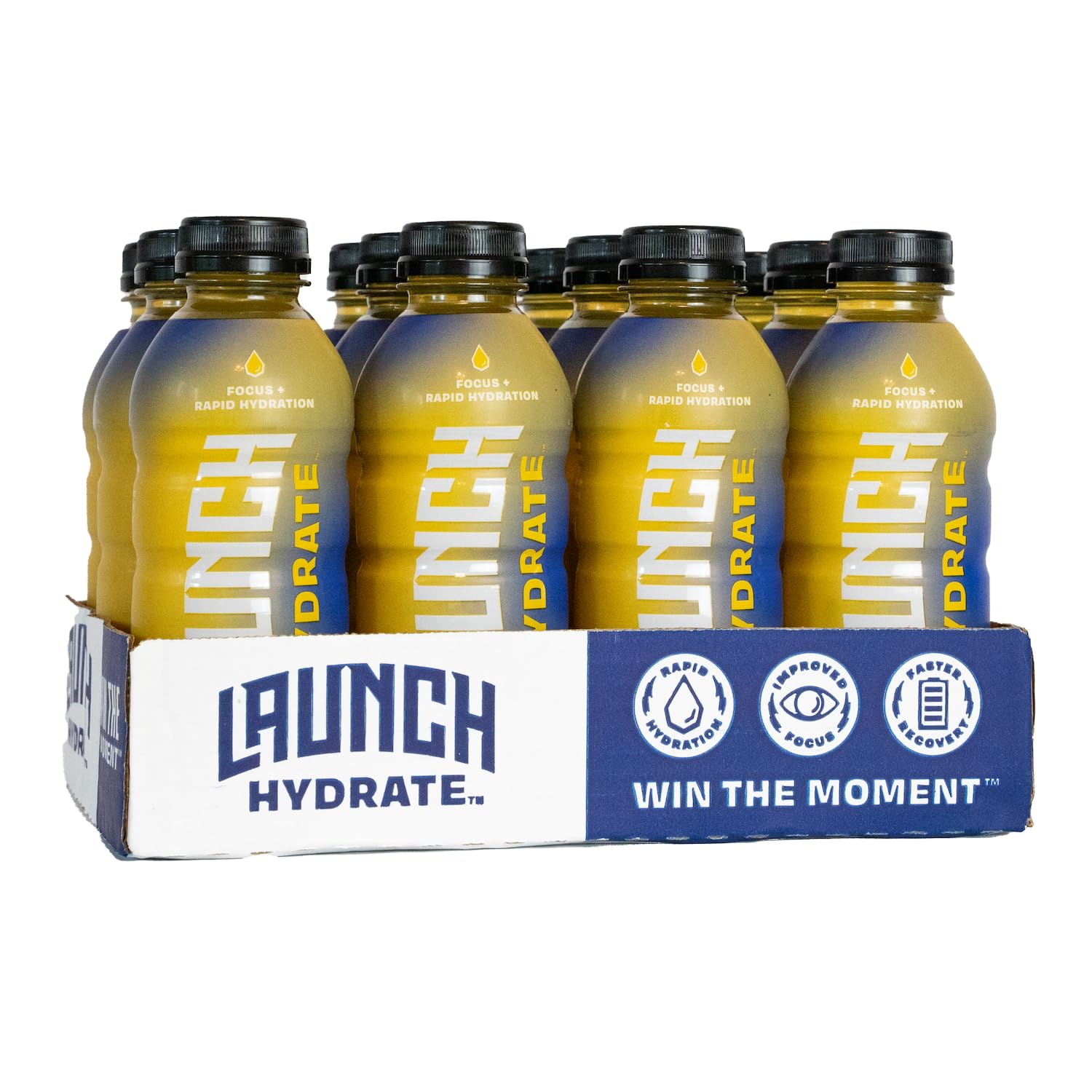 Launch Hydrate Tropical 12-pack front label