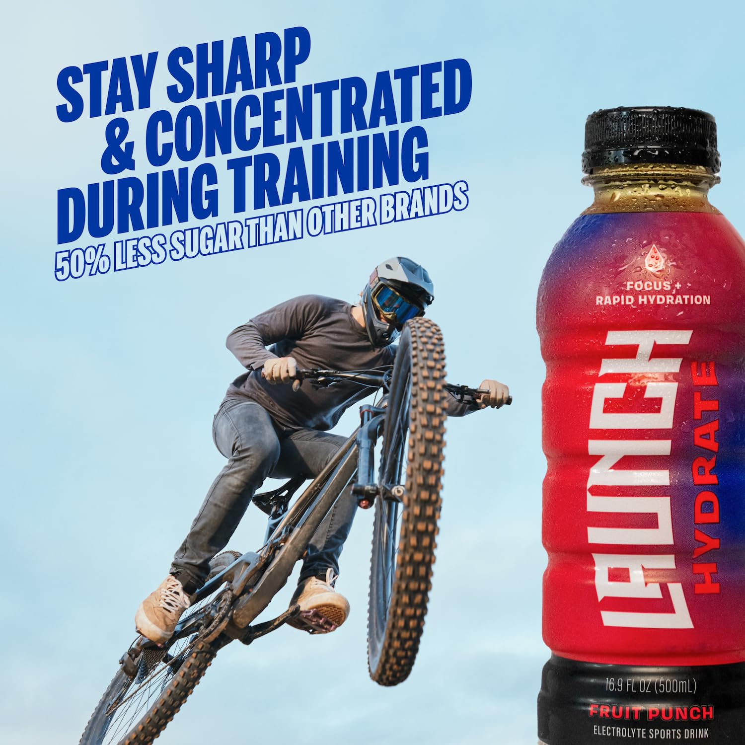 Launch Hydrate Fruit Punch packshot on white background