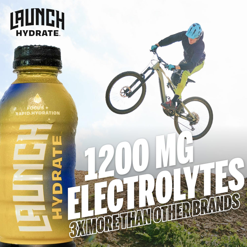 Graphic illustrating Real Cane Sugar in Launch Hydrate