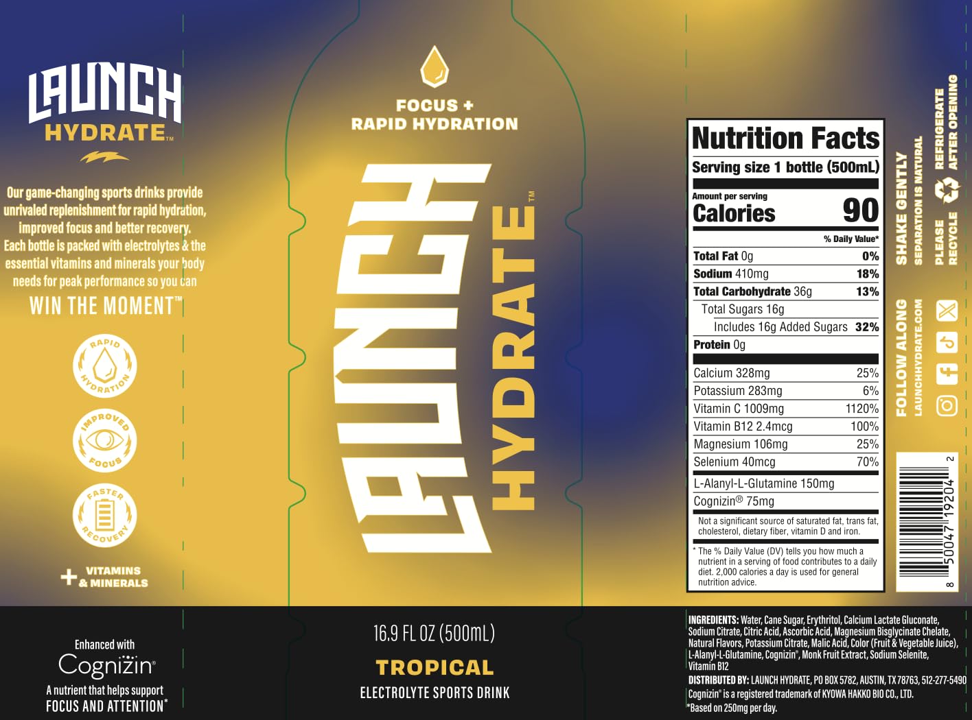 Vitamin B12 energy formula graphic