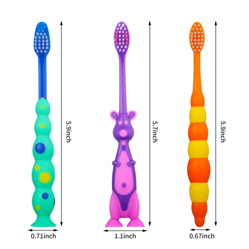 Toddler toothbrush handle with waterproof soft rubber grip