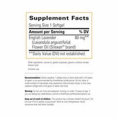 Back view of Lavela WS 1265 bottle showing supplement facts