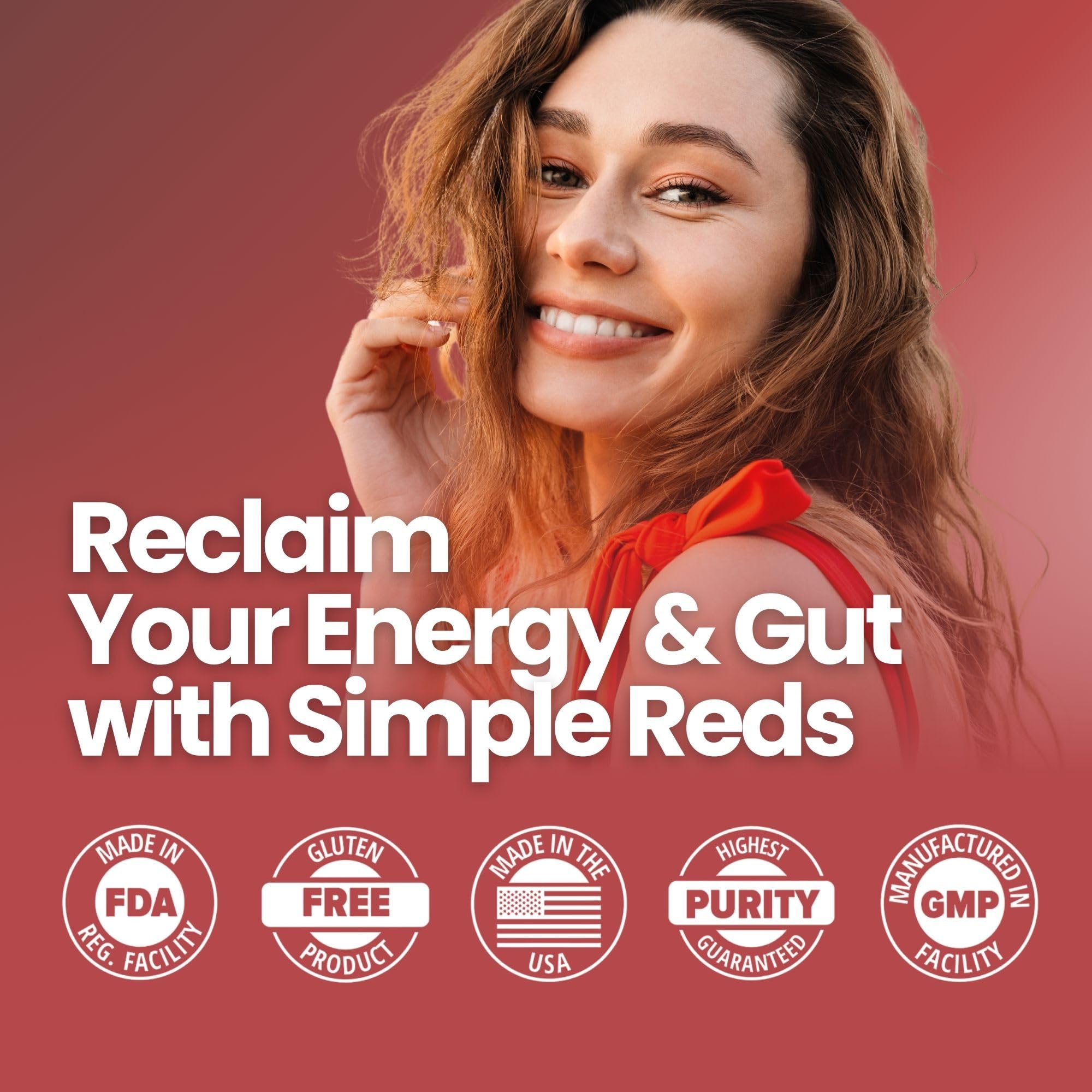 Beet root and cranberry powders used in Simple Reds