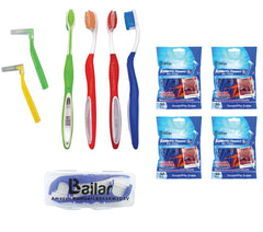LBailar Braces Toothbrush Set – 4 soft-bristle orthodontic toothbrushes