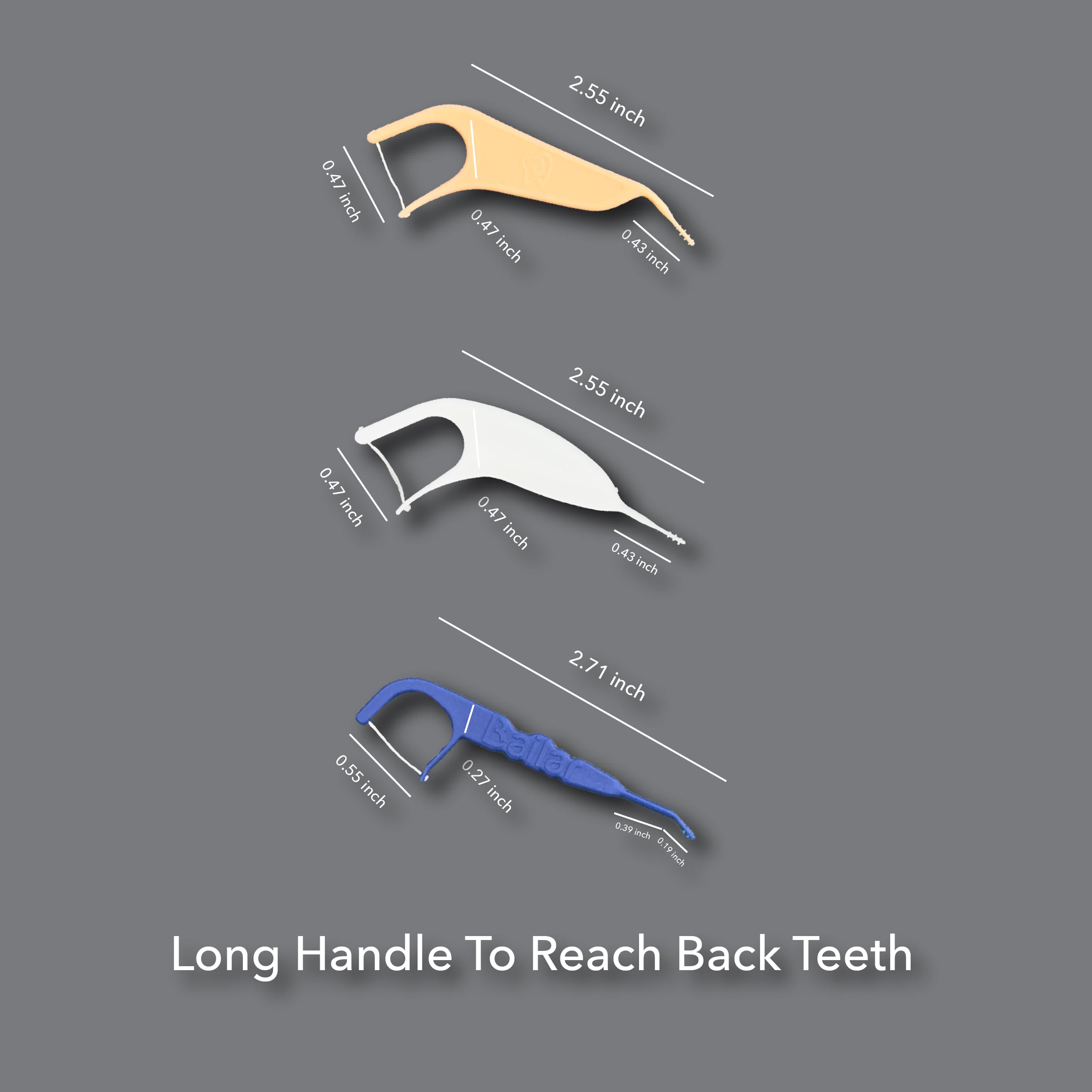 Ortho floss for braces – 4 packs with 50 pieces each (total 200)