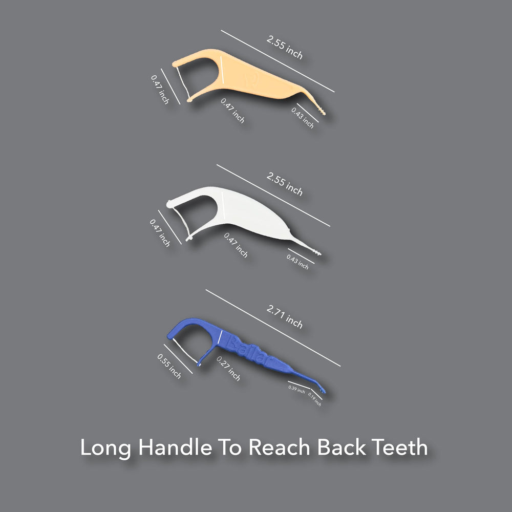 Ortho floss for braces – 4 packs with 50 pieces each (total 200)