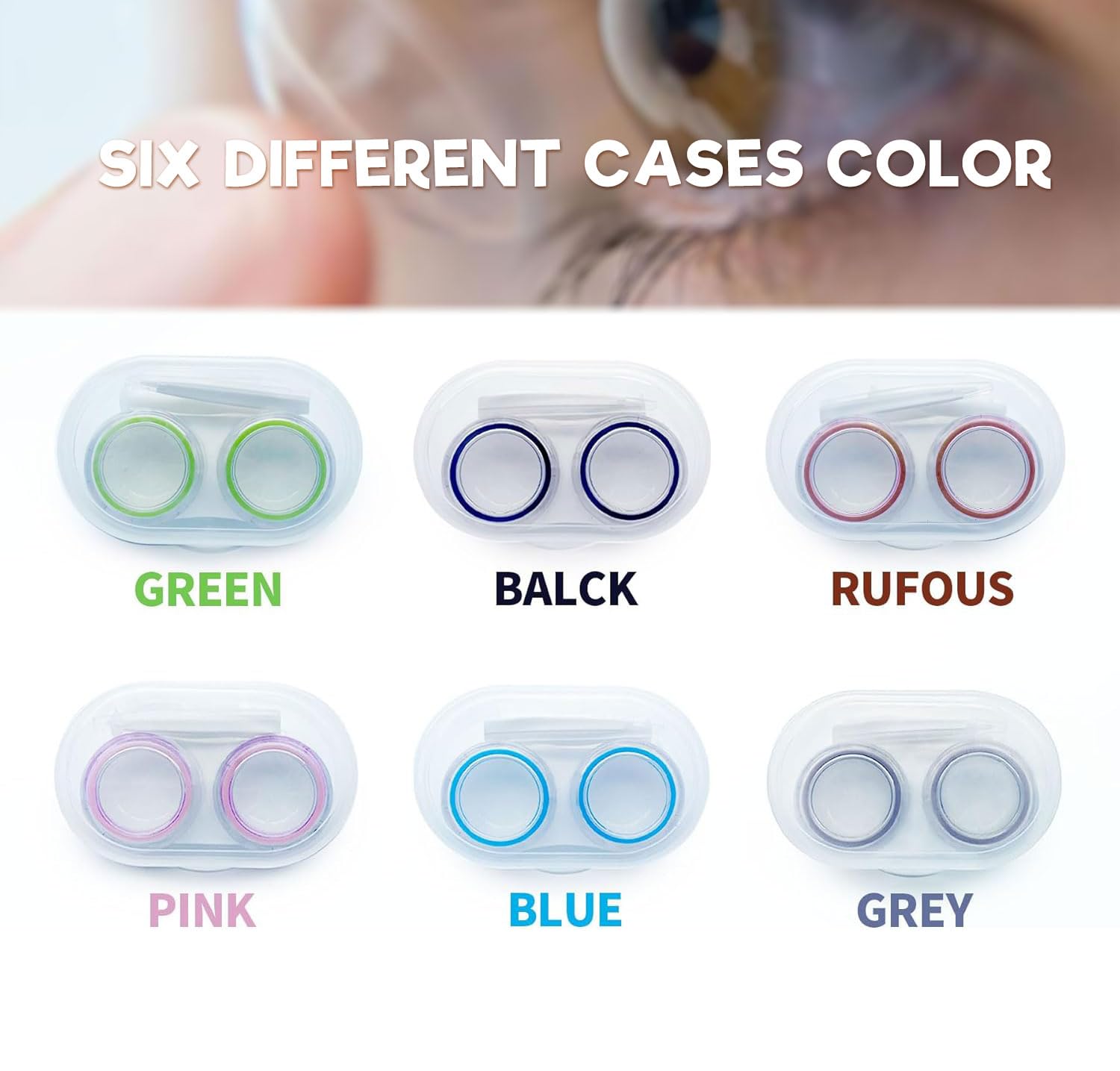 Portable 2.56 x 1.57 x 0.86 inch lens case for daily use