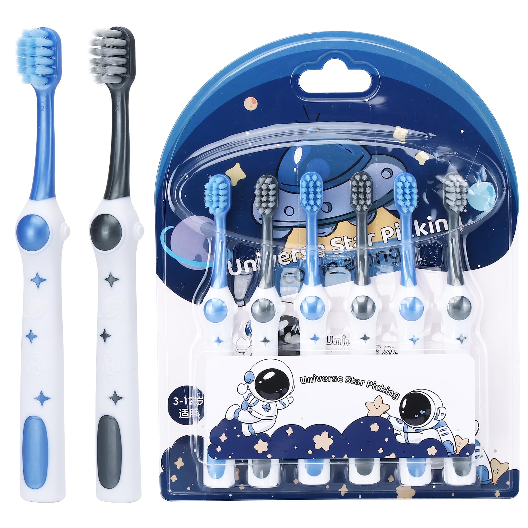 LCKAE space toothbrush with astronaut illustration