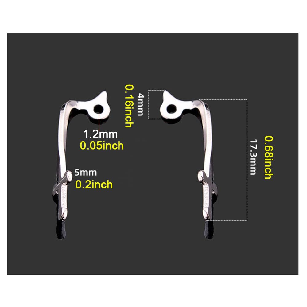 Metal nose bridge component for eyeglasses