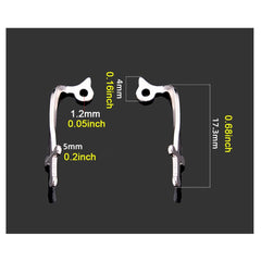 Metal nose bridge component for eyeglasses