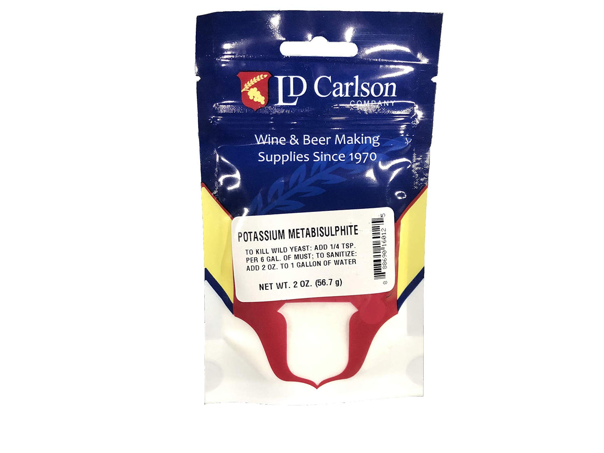 LD Carlson 6012A Potassium Metabisulfite 2 oz bottle front