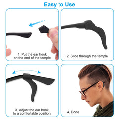 Ear grips with screwdriver tool included for adjustments