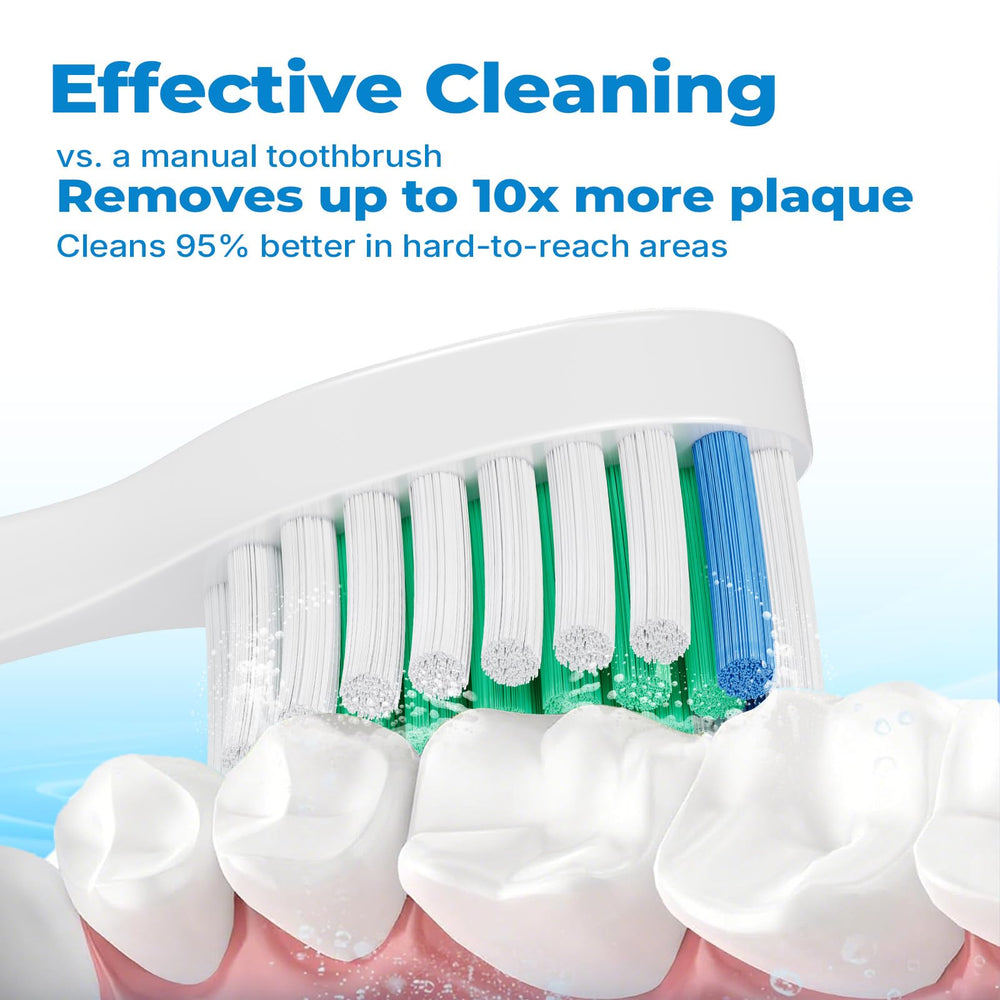 Blue indicator bristles fading from blue to white on an LDHUT head