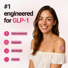 GLP-1 Patch applied to upper arm for discreet wear