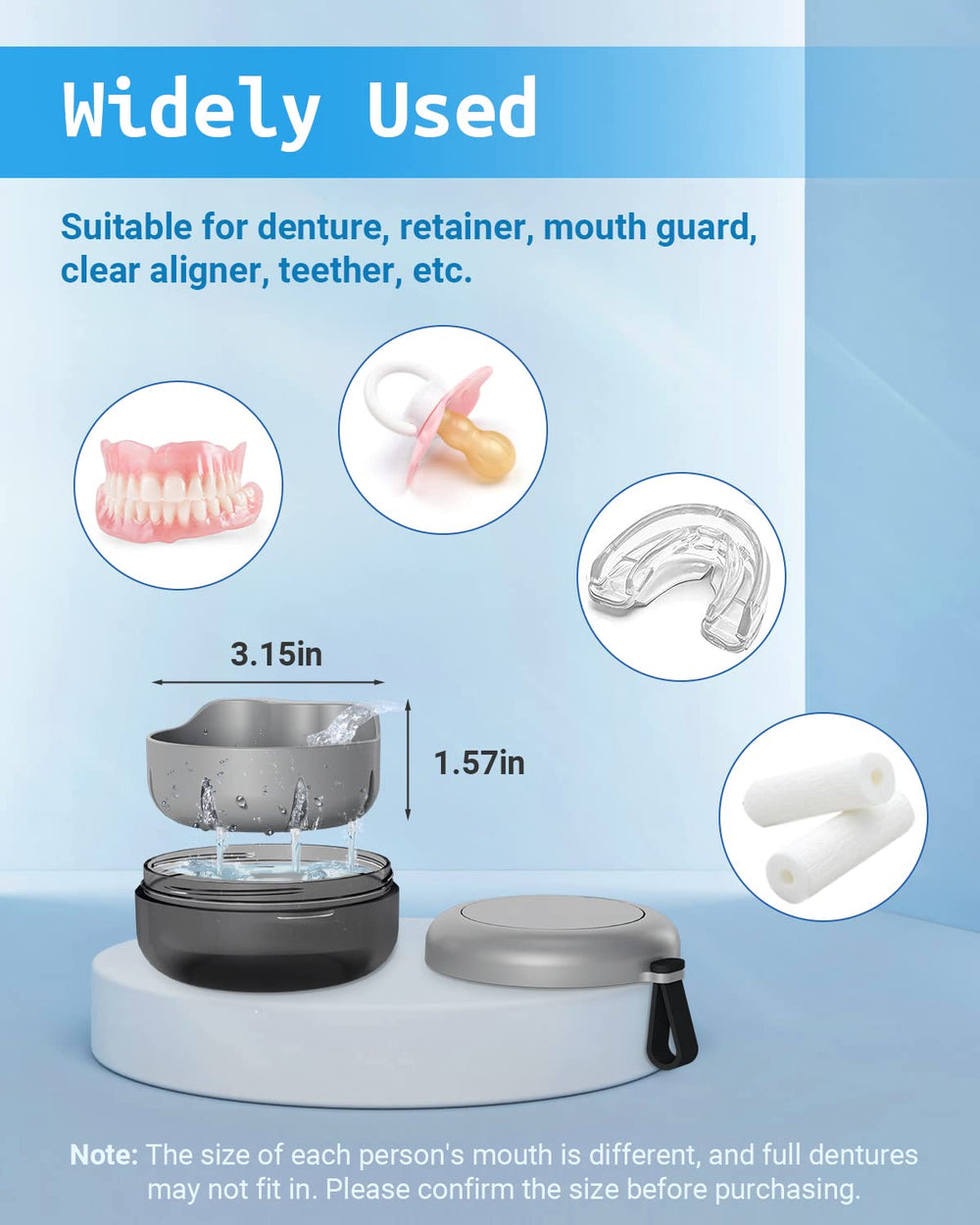Leak-proof portable retainer case with drain tray
